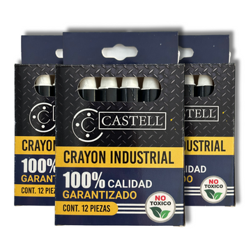 Caja Crayón Blanco Castell 12 pzas